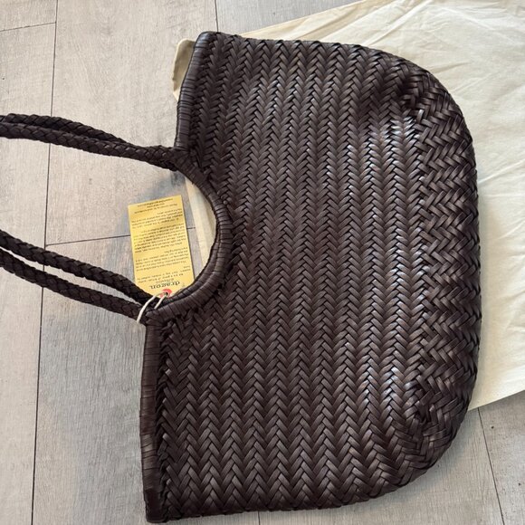 Dragon Diffusion Woven Leather Shoulder Bag | Large & Spacious - Picture 3 of 11